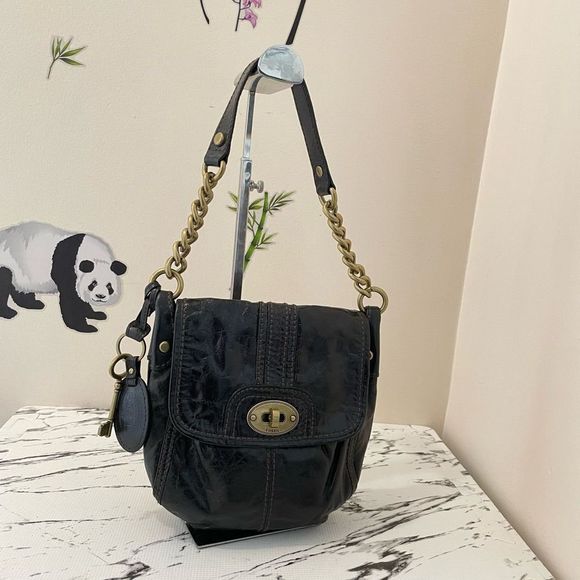 Fossil black/brown women’s small handbag - Picture 2 of 7